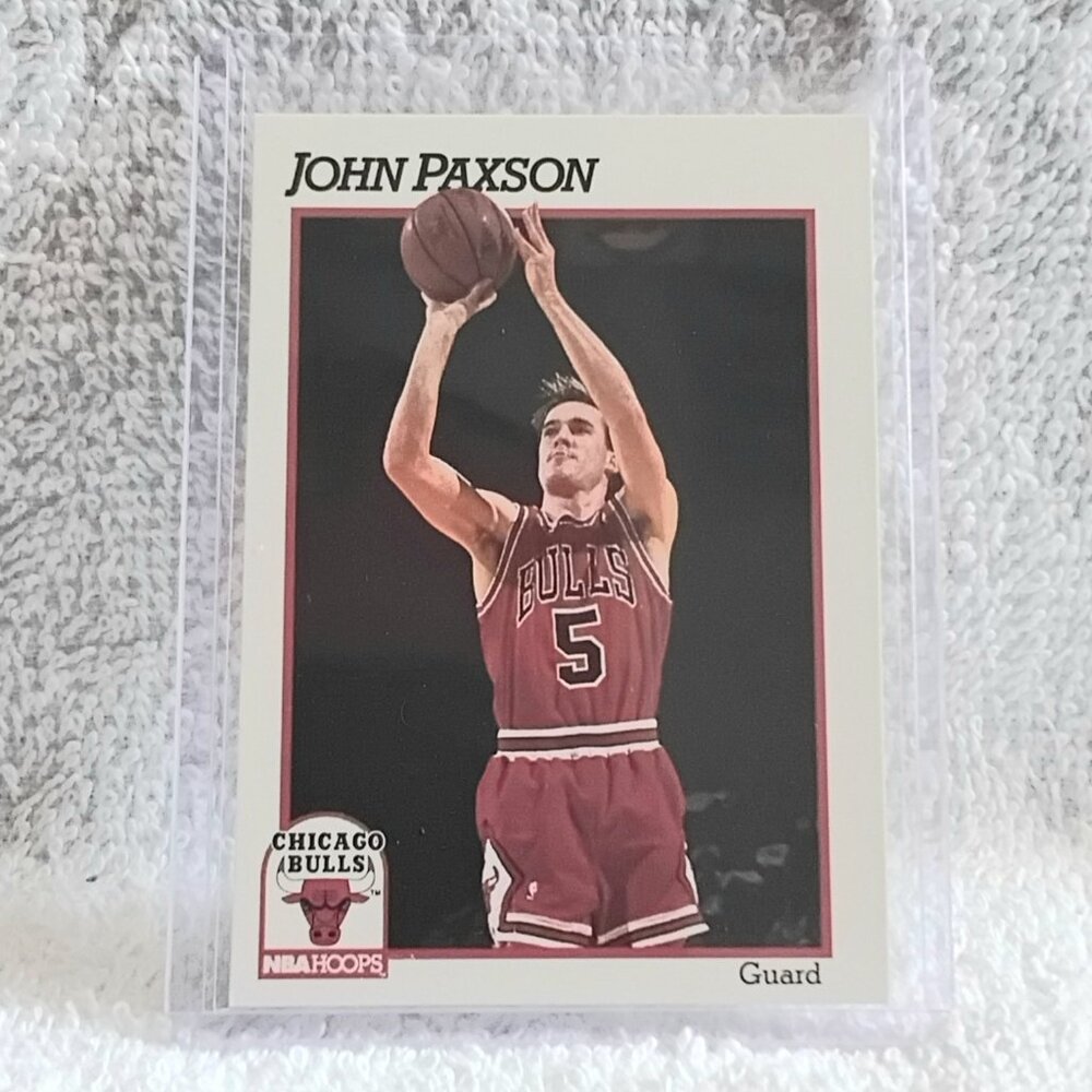 5/$20 Mint 1991 NBA Hoops John Paxson NBA Player Card 33!!